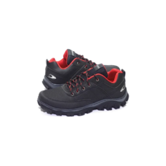 Zapatillas Stone Hombre Trekking Ng/rj 04100 +medias gratis!