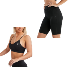 Conjunto Deportivo Mujer! Top Mujer Reves Ng +calza Biker