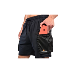 Short Cargo Hombre Bolsillos Laterales +short Microfibra Gris en internet