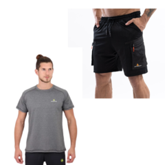 Conjunto! Short Cargo Hombre + Remera Deportiva Hombre GS