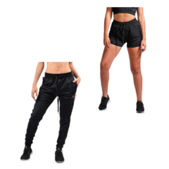 Pantalón Deportivo Lycra Mujer Ng+ Short Con Calza Mujer Ng