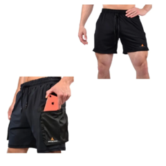 Short Cargo Hombre Bolsillos Laterales +short Lycra ng