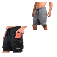 Short Cargo Hombre Bolsillos Laterales +bermuda Lycra Bhht