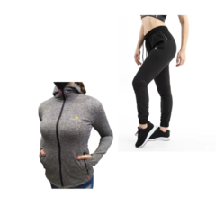 Conjunto! Campera Lycra Mujer gS+ Pantalon Microfibra Liviano