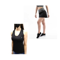 Conjunto Deportivo! Musculosa Mujer +pollera Calza Mujer Urb