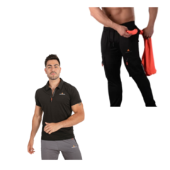 Conjunto! Chomba Hombre Lycra NG+ Pantalon Cargo Bolsillos