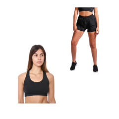 Conjunto Verano! Top Cruzado Mujer +short con calza Microfibra Mujer - comprar online
