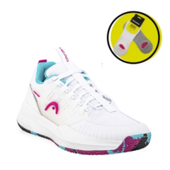 Zapatillas Head Mujer Tenis Padel Entrenamiento Bl/aq +MEDIAS GRATIS!