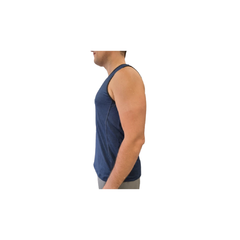 Musculosa Deportiva Hombre Azul Muscur4 +remera Lycra NG - comprar online