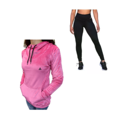 Conjunto! Buzo Plush Mujer + Calza Lycra Mujer Ng Urban