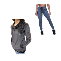 Conjunto! Buzo Plush Mujer NG +pantalon Lycra Mujer gs