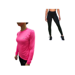 Conjunto! Calza Mujer Deportiva + Camiseta Termica Mujer FU