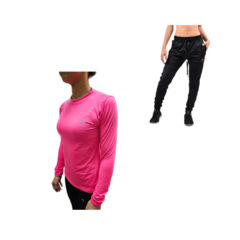 Conjunto! Pantalon Lycra Mujer + Camiseta Termica Mujer FU