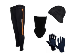 Combo hombre!! pantalón chupin deportivo+gorro+cuello y guantes térmicos