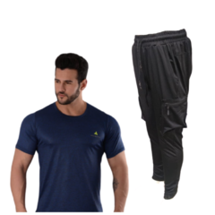 Combo deportivo!remera dry fit+pantalon cargo verano