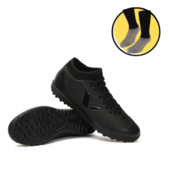 Botines Futbol Reves Mujer - Fenix (negro) + MEDIAS GRATIS!