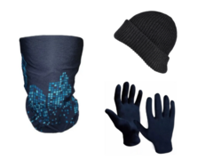 Combo termico!! Cuello+gorro lana+guantes térmicos (mat)