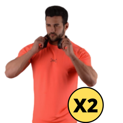 Combo doble! 2 remeras deportivas dry fit (nar)