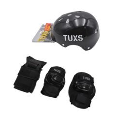 Combo proteccion tuxs niño!casco+codera+muñequera+rodillera