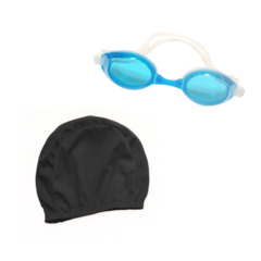 COMBO NATACION ADULTO! Gorra Lycra Negra + Lente Hydro Tur