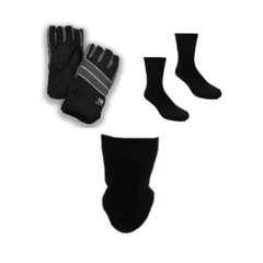 COMBO TERMICO! Guantes Térmicos + Medias Térmicas Primera Piel + Cuello Ng