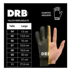 Guantes Arquero Adulto DRB Royal 4.0 Pro Con Varillas - 4389 Tur - PASION AL DEPORTE