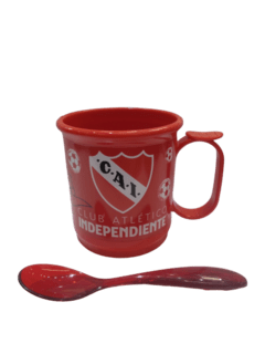 Taza de Plastico con Cuchara Independiente - TAZACU