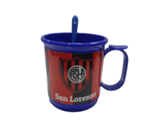 Taza de Plastico con Cuchara San Lorenzo - TAZACU - comprar online