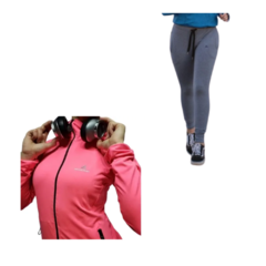 Conjunto! Campera Mujer Lycra Fu+ Pantalon Puño Algodon gs