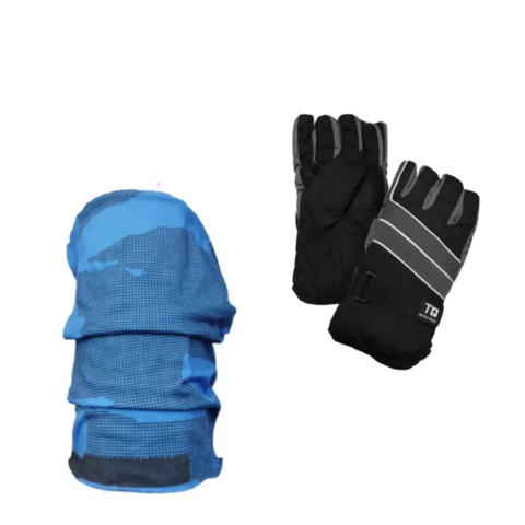 Combo C! cuello Termico Salomon+guantes Termicos Trav Tech