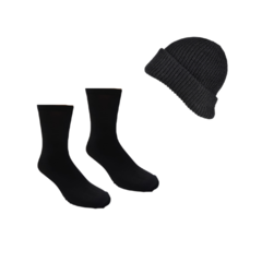 Combo Black!! Medias Térmicas + Gorro Lana Abrigado