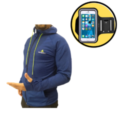 Campera Hombre Deportiva + Brazalete Celular De Regalo!