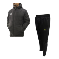 Combo Doble U! Campera Umbro+pantalon Deportivo Bolsillos