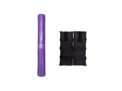 Combo Gym!! MatYoga Violeta + Tobillera 2 Kg