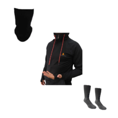 Combo MT! Campera Deportiva Ng + Medias Termicas + Cuello Multiuso