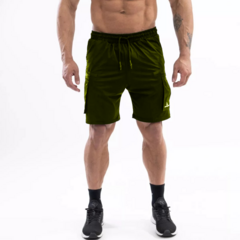 Combo X 2! Short Deportivo Cargo Hombre Shcargo Gris Y Verde - comprar online