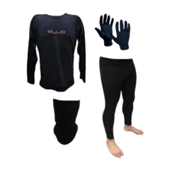 Conjunto Térmico Reflec + Cuello y Guantes Térmicos