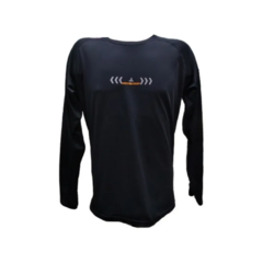 Combo Deportivo! Camiseta Termica Reflectiva Negro + Calza Ciclista Larga Badana - tienda online