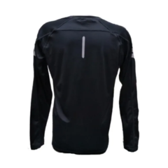 Combo Deportivo! Camiseta Termica Reflectiva Negro + Calza Ciclista Larga Badana