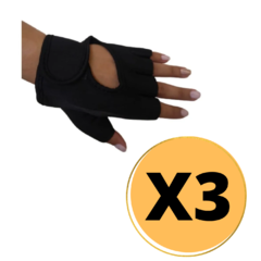 Guantes Fitness Hombre Mujer Talle Adulto Saibike X3 UNIDADES