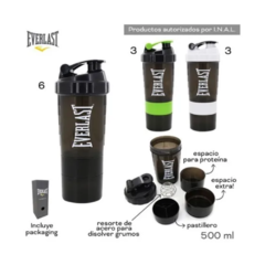 Shaker Vaso Mezclador Proteinas C/ Pastillero Everlast NG/VDE- 11430 - comprar online