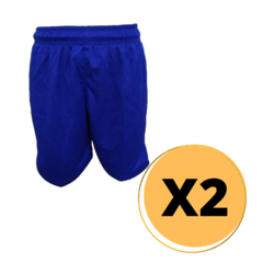 Short De Futbol Azul Francia Adulto Por Mayor 2 Unidades - SHFA