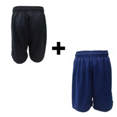 COMBO FUTBOL ADULTO! Short Azul + Short Negro