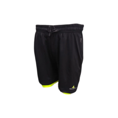 Combo Run! Short Ng con Calza + 2 Remeras Dry Fit Az - PASION AL DEPORTE