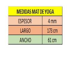 Combo gym!! mat yoga+ tiraband circular nj+ soga m - tienda online