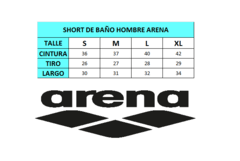 SHOR DE BA?O HOMBRE ARENA FUNDAMENTALS - 1B32251 - PASION AL DEPORTE