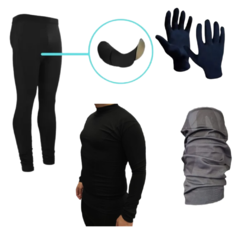 Combo!calza Cilista +camiseta Termica+cuello Salomon+guantes