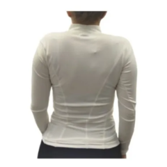Camiseta Térmica Mujer Deportiva Blanca + Calza Térmica Negra - tienda online