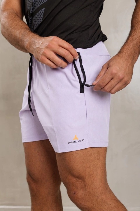 Short Deportivo Hombre Microfibra Lila Urban Luxury de verano - Shmicro