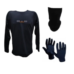 Combo T! Camiseta Termica Reflectiva+ Cuello y guantes Termicos